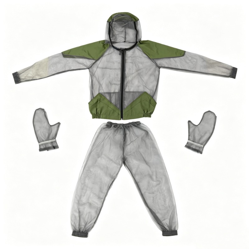 Fishing Gloves - Combinaison anti-moustiques d'extérieur avec capuche en