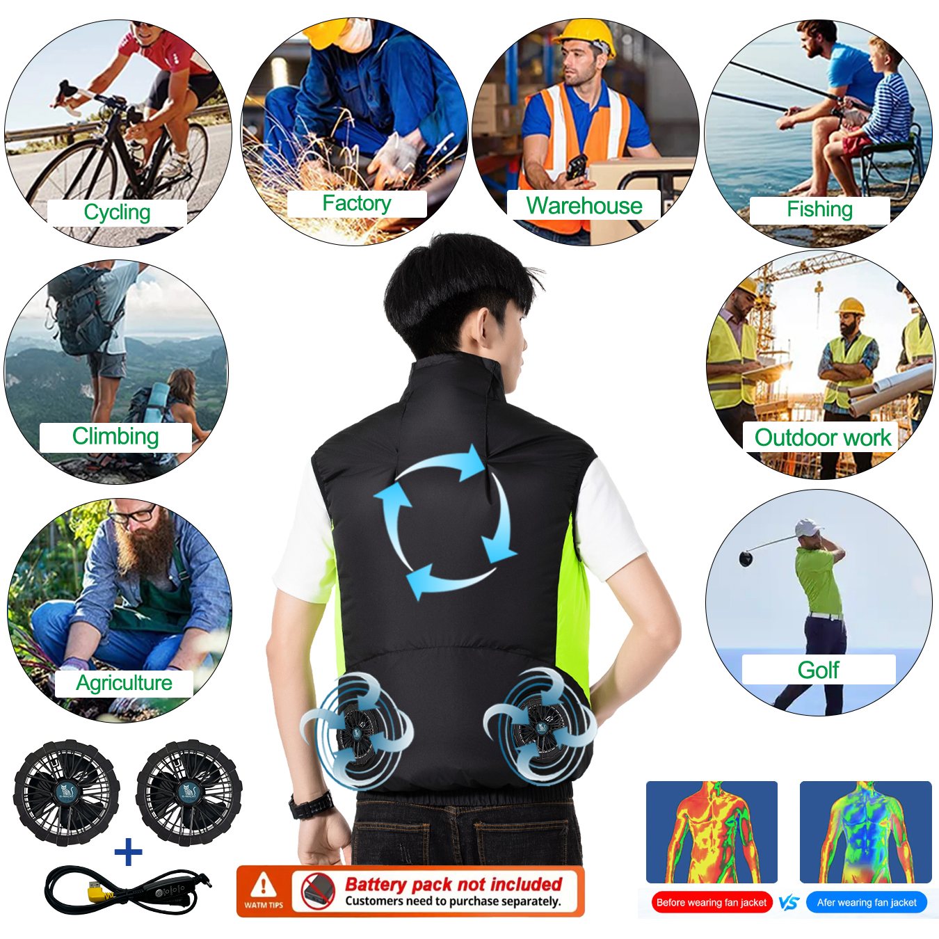 Gilet rafraîchissant respirant - Fishing Vest avis et prix