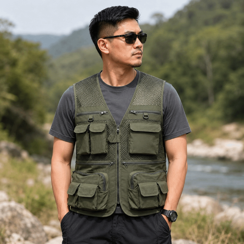 Gilet de pêche durable avec 16 - Fishing Vest avis et prix