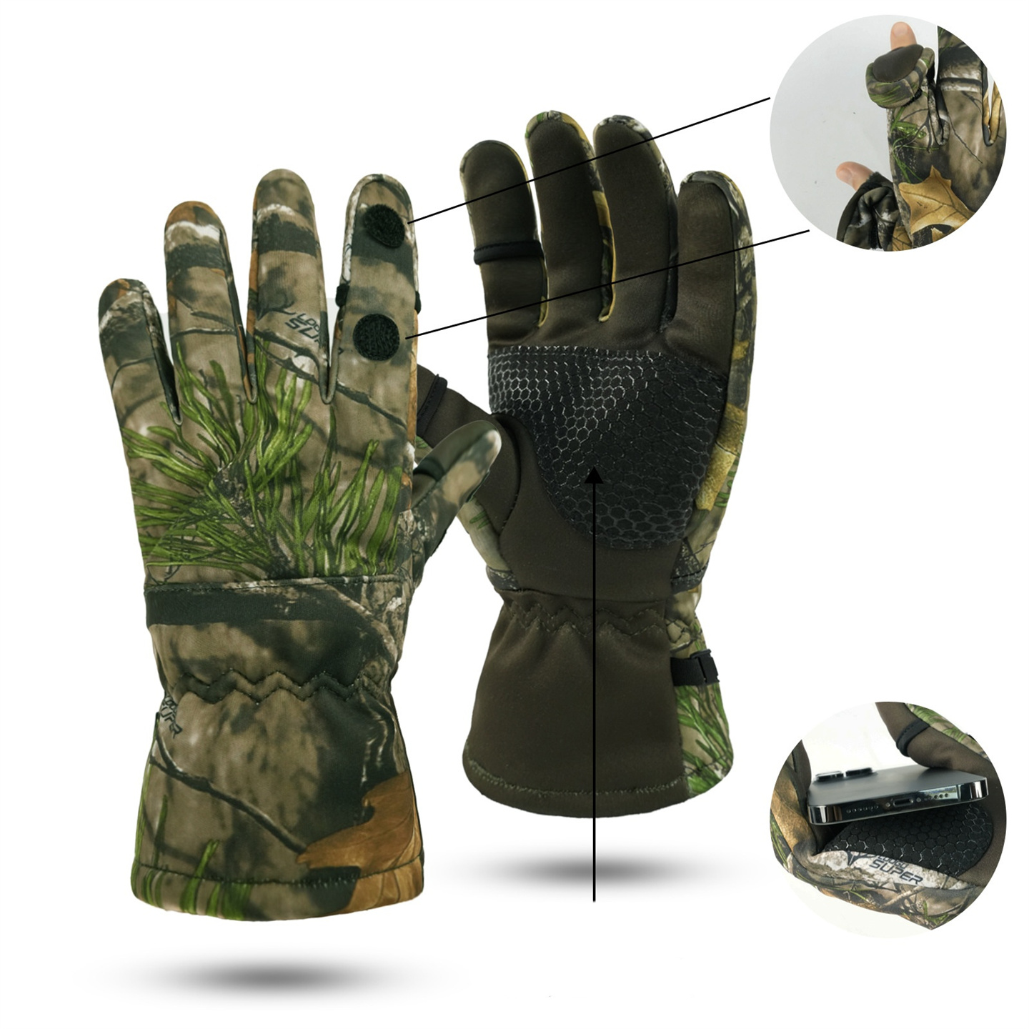 Gants de chasse bioniques en p - Fishing Gloves avis et prix